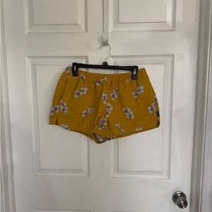 Patagonia Yellow Floral Athletic Shorts